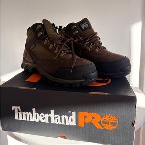 Timberland PRO Keele Ridge Steel Toe Waterproof Men's 11.5 Wide Work Boots‎